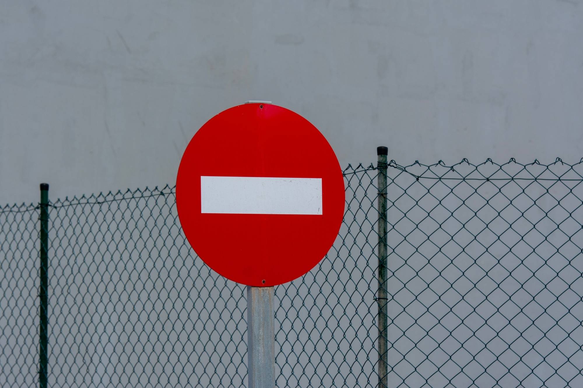 negative warning sign