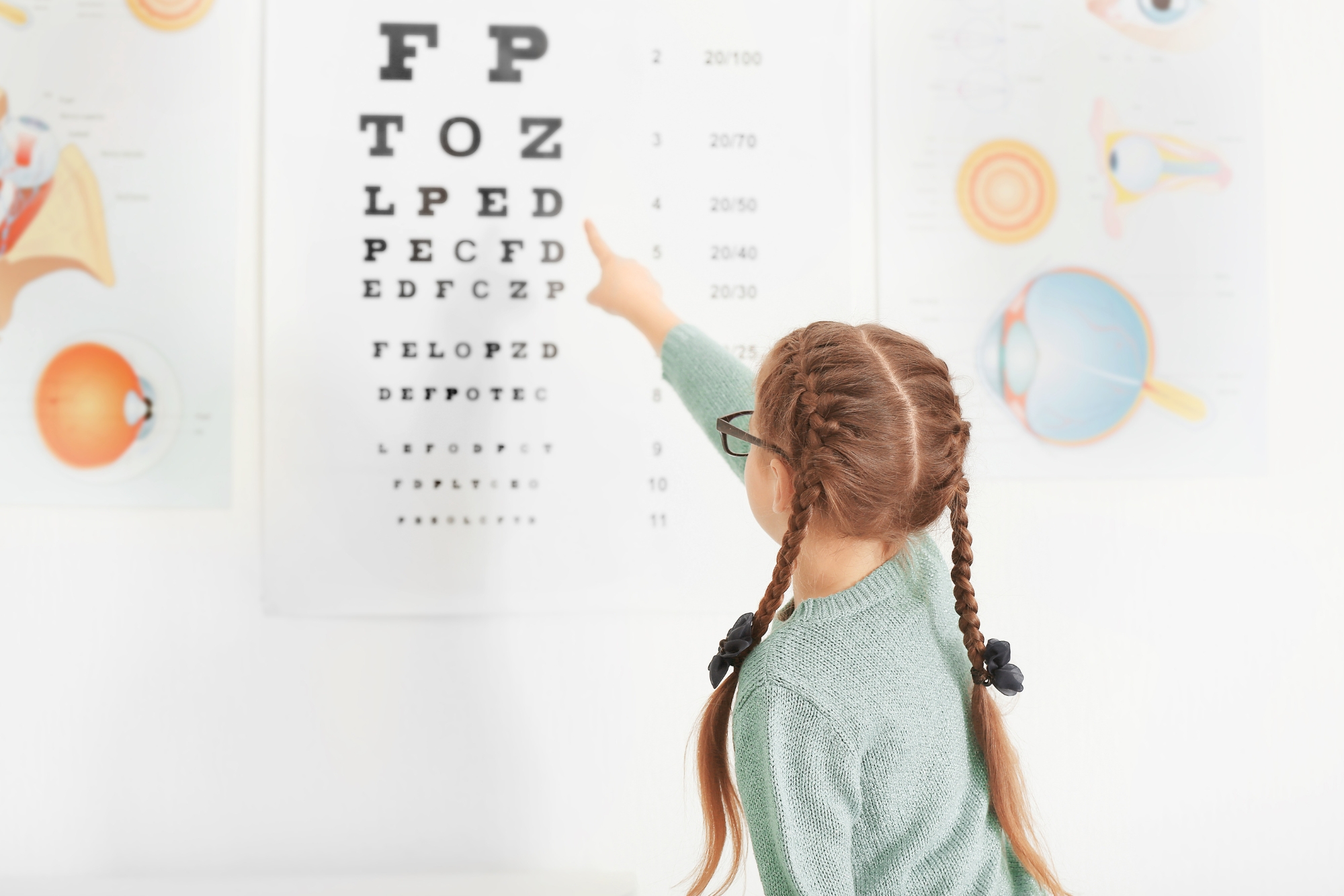 child-reading-an-eye-chart-test