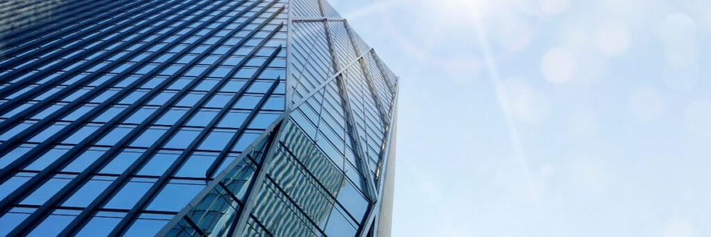high rise building with sky being seen