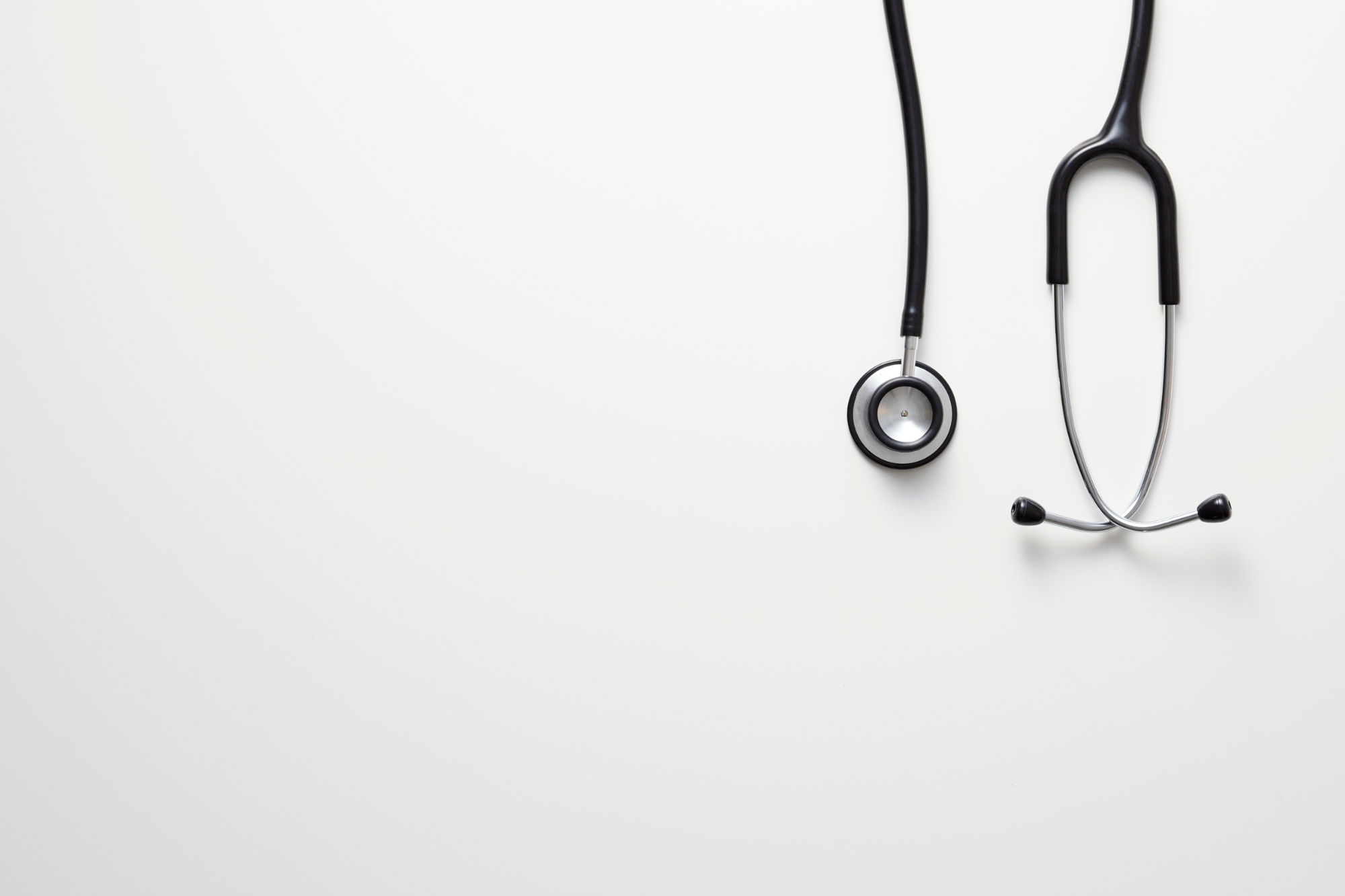 stethoscope in white background